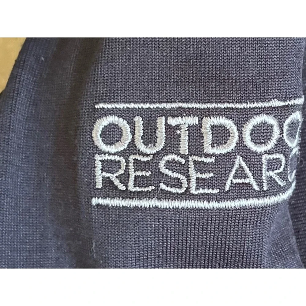 Outdoor Research Mens Black 1/4 Zip Grid Fleece Pullover Active Top Large